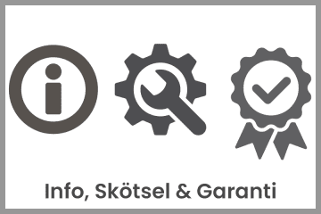 - Info, Skötsel & Garanti
