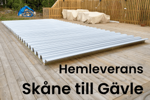 Poolplåt HEMLEVERANS